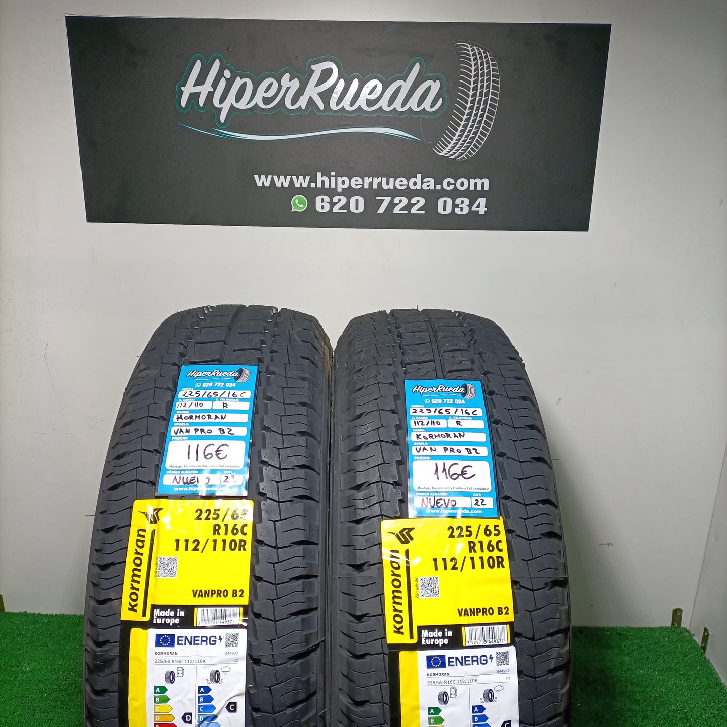 225 65 16 C 112/110R KORMORAN VANPRO B2  /PRECIO UNIDAD, ENVÍO GRATIS.