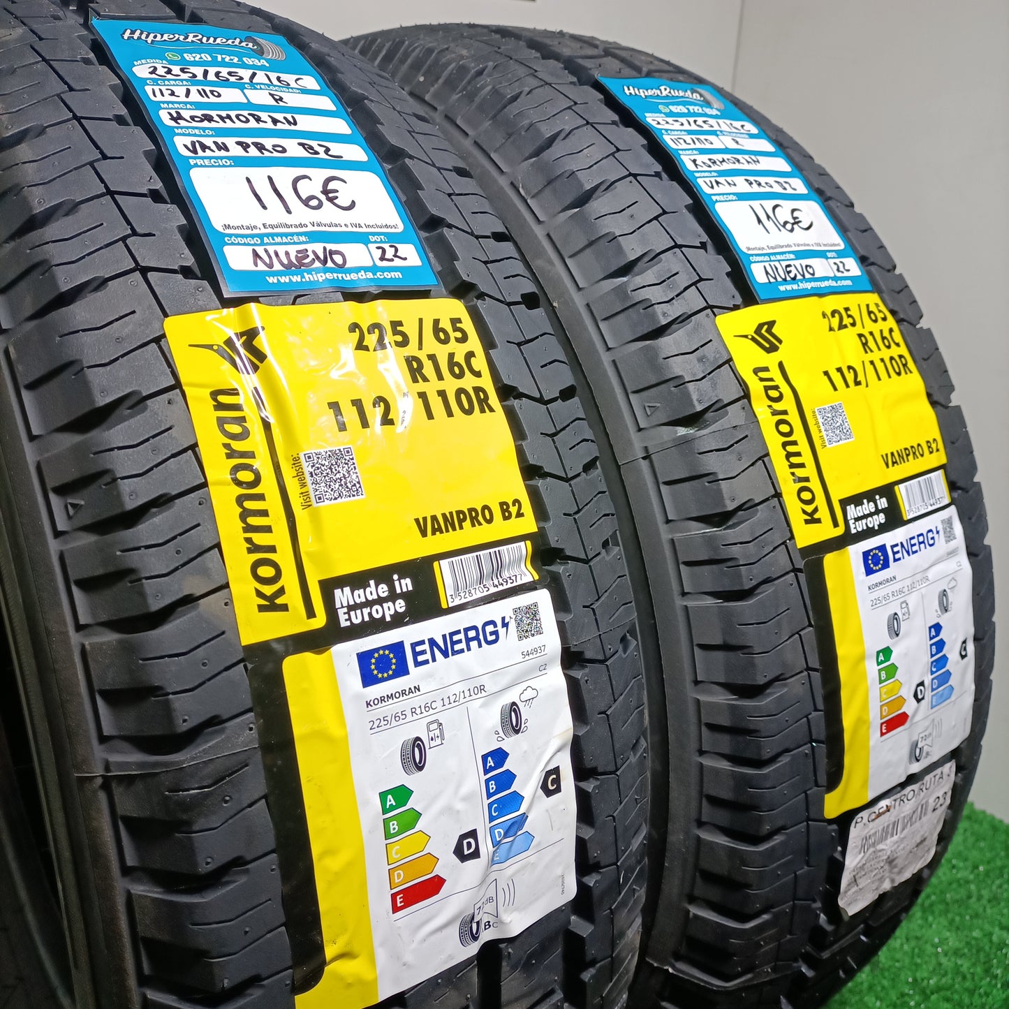 225 65 16 C 112/110R KORMORAN VANPRO B2  /PRECIO UNIDAD, ENVÍO GRATIS.