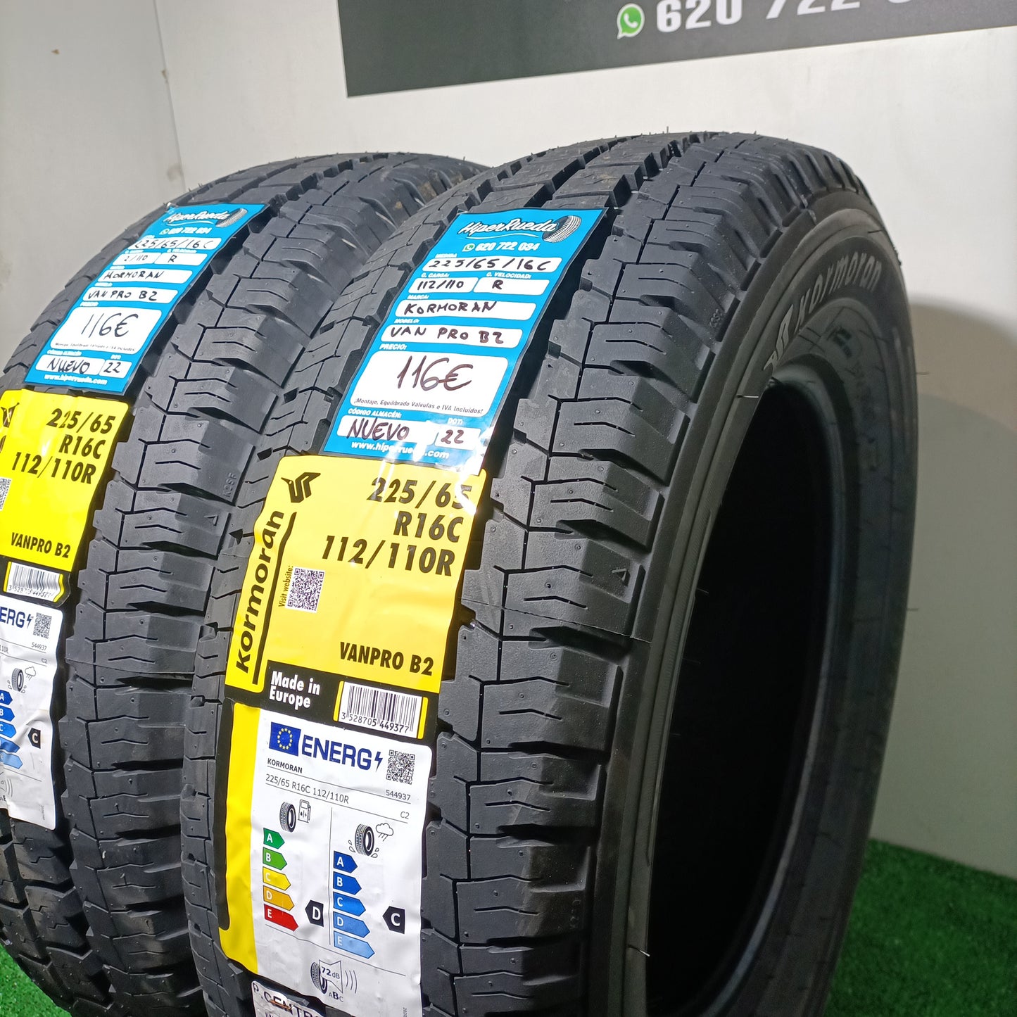 225 65 16 C 112/110R KORMORAN VANPRO B2  /PRECIO UNIDAD, ENVÍO GRATIS.