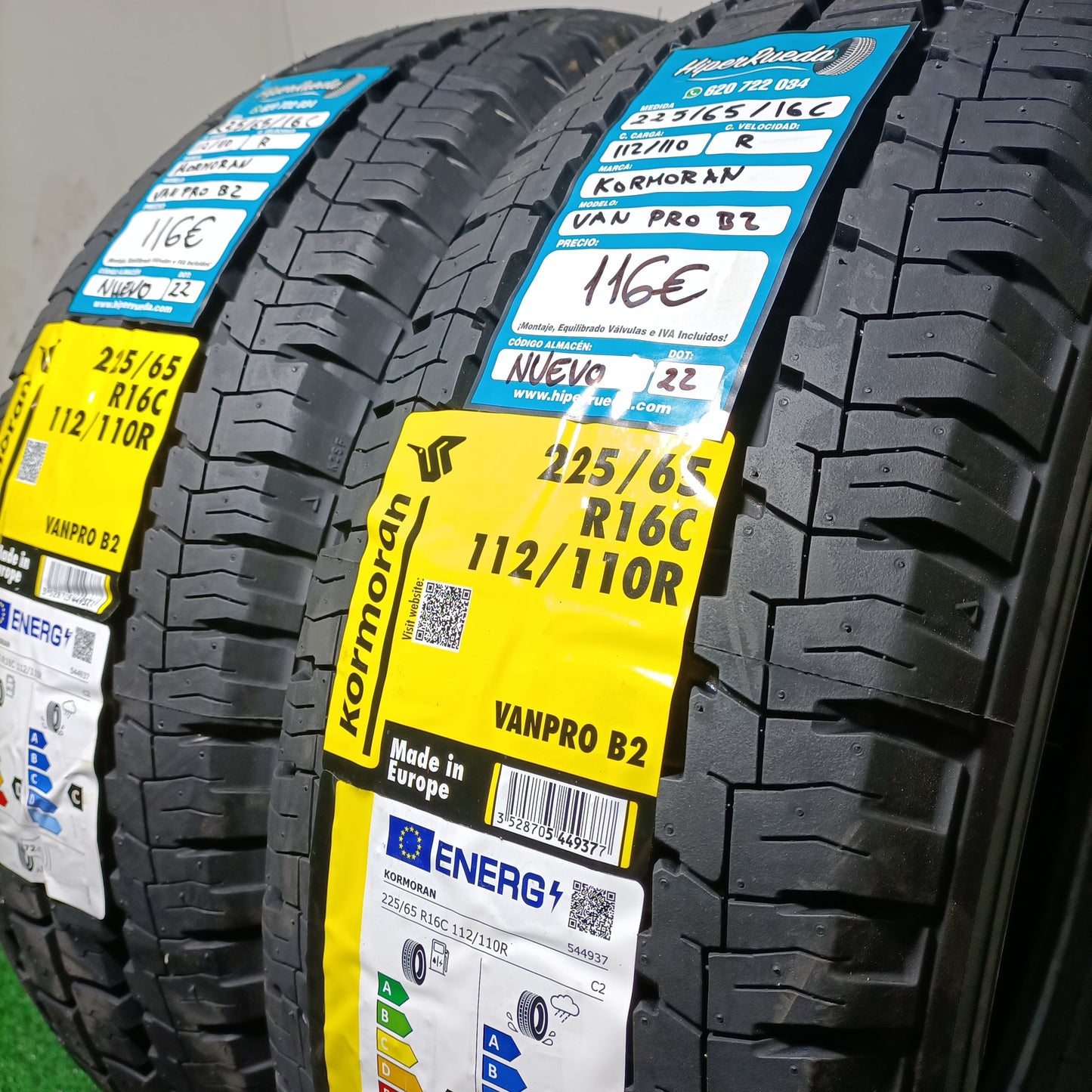 225 65 16 C 112/110R KORMORAN VANPRO B2  /PRECIO UNIDAD, ENVÍO GRATIS.