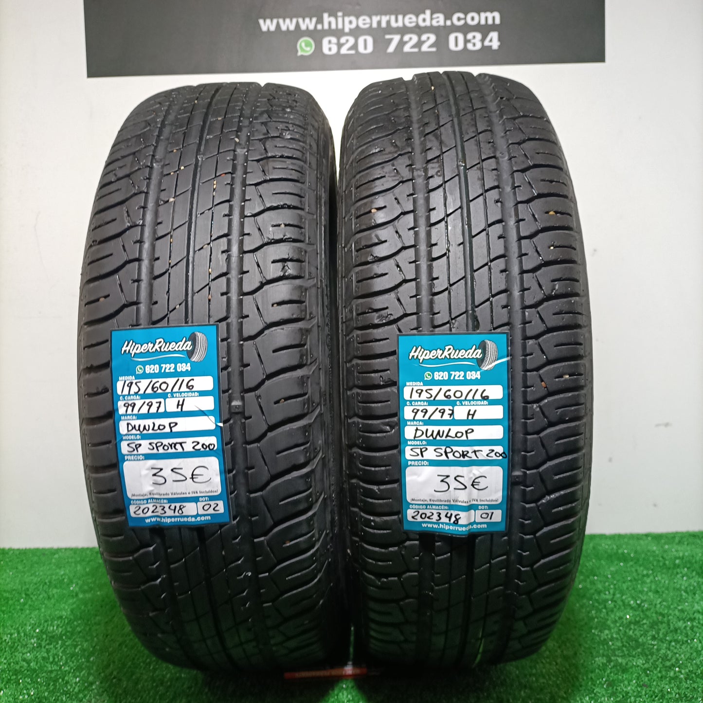 195 60 16 99/97H DUNLOP SP SPORT 200