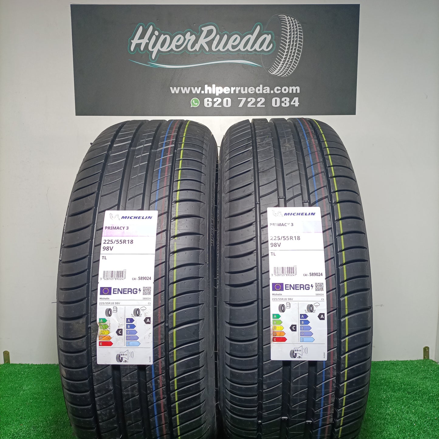 225 55 18 98V MICHELIN PRIMACY 3 /PRECIO UNIDAD,  ENVÍO GRATIS.